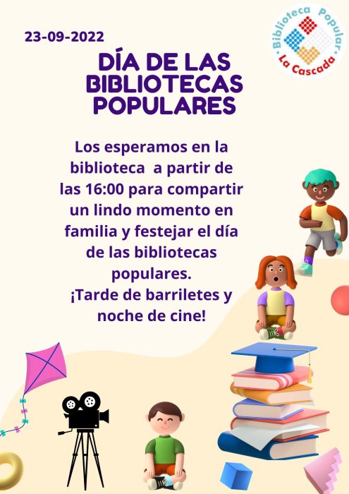 La Biblioteca Popular La Cascada prepara un festejo especial para ...